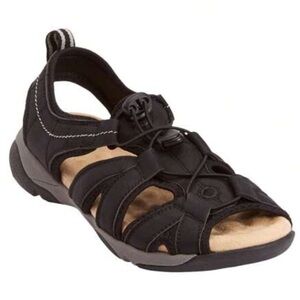 ComfortView Trek Women’s Walking Sandals Size 9 W Black
